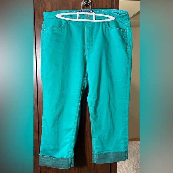 Green Sz 14 roll up Santana Jeans - Picture 4 of 5